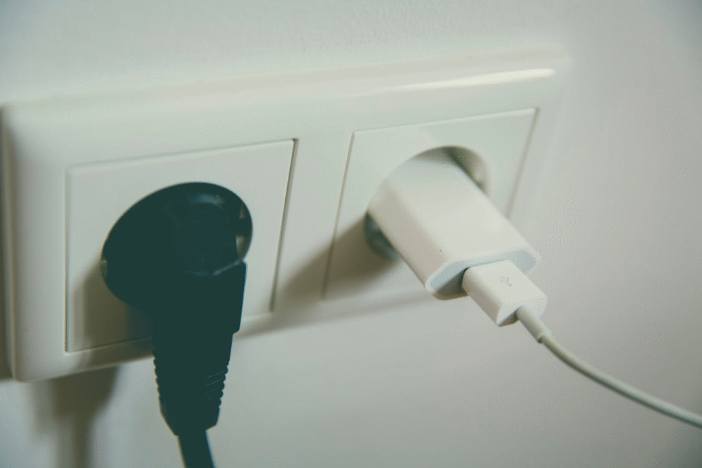 A wall outlet